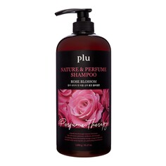 Парфюмированный шампунь для волос с ароматом розы 1л Plu