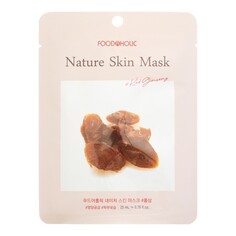 Тканевая маска для лица с экстрактом красного женьшеня Foodaholic