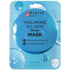 Тканевая маска для лица с гиалуроновой кислотой Mistic