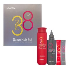 Набор: восстанавливающий шампунь для волос с аминокислотами, маска для быстрого восстановления волос Masil