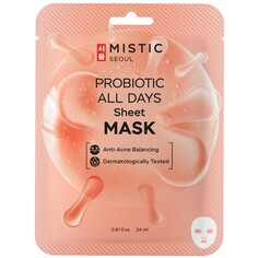 Тканевая маска для лица с пробиотиками Mistic