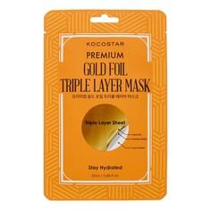 Увлажняющая маска для лица на основе золотой фольги Kocostar