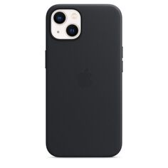 Чехол-накладка Apple MagSafe для iPhone 13, кожа, темная ночь