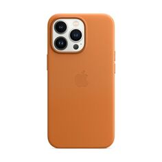 Чехол-накладка Apple MagSafe для iPhone 13 Pro, кожа, золотистая охра