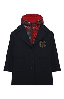 Шерстяное пальто с жилетом Dolce & Gabbana