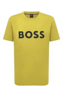 Хлопковая футболка BOSS