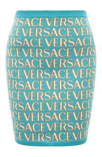 Юбка из хлопка и вискозы Versace