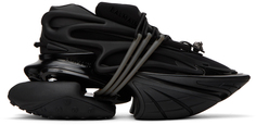 Черные кроссовки с единорогом Balmain