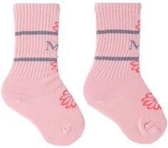 Детские розовые носки с эмодзи Mardi Mercredi Les Petits