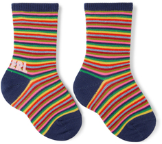 Детские носки в разноцветную полоску ERL