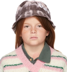 Детская коричнево-розовая шляпа-ведро с морскими звездами и принтом тай-дай The Animals Observatory