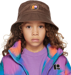 Детская коричневая шляпа-ведро с вышитым логотипом Repose AMS