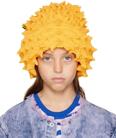 Детская желтая шапка с шипами M’A Kids