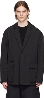 Черный пиджак с заостренными лацканами Juun.J