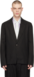 Черный пиджак с остроконечными лацканами COMMAS