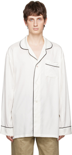 Белая пижамная рубашка Maison Margiela