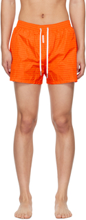 Оранжевые плавательные шорты с петлей Dsquared2