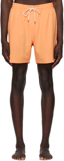Оранжевые плавки с вышивкой Polo Ralph Lauren
