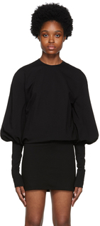 Черное мини-платье Карли The Attico