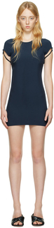 Темно-синее мини-платье Jacquemus Edition со спиной-борцовкой Nike