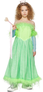 SSENSE Эксклюзивное детское зеленое платье Seraphina Poster Girl