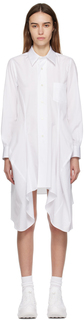 Белое мини-платье со вставками Comme des Garçons