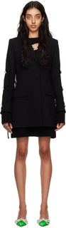Черное мини-платье-пиджак MACH &amp; MACH