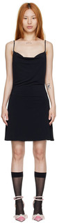 Черное мини-платье из вискозы MACH &amp; MACH