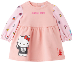 Розовое платье Baby Hello Kitty Edition GCDS Kids
