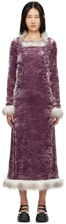 Пурпурное платье принцессы Одри Anna Sui
