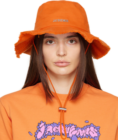 Оранжевая пляжная шляпа &apos;Le Bob Artichaut&apos; Jacquemus