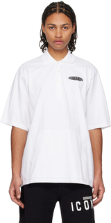 Белая футболка-поло Dsquared2