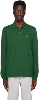 Зеленая классическая футболка-поло Lacoste