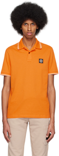 Оранжевая футболка-поло 2SC18 Stone Island