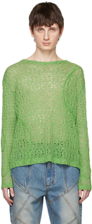 Зеленый ваттоновый свитер Andersson Bell