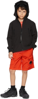 Детская черная куртка Shell-R Goggle Jacket C.P. Company Kids