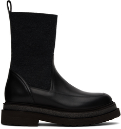 Черные кожаные ботинки челси Brunello Cucinelli