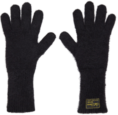 Черные перчатки из мохера Raf Simons