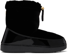 Эксклюзивные черные стеганые ботинки SSENSE Giuseppe Zanotti