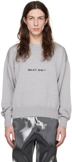 Серый свитер с логотипом HELIOT EMIL