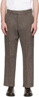 Коричневые брюки-мешки Thom Browne