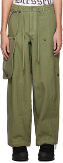 Зеленые брюки с большой сумкой TOMBOGO