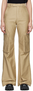 Широкие брюки карго цвета хаки AMIRI