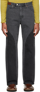 Серые джинсы Lucas с контрастными вставками Andersson Bell