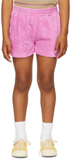 Детские розовые махровые шорты Repose AMS