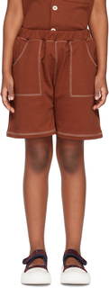 Детские коричневые шорты Camp Misha &amp; Puff