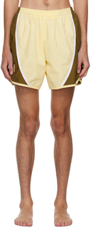 Эксклюзивные желто-коричневые шорты для марафона SSENSE Kijun