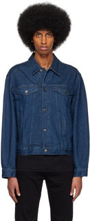 Классическая джинсовая куртка цвета индиго Filippa K