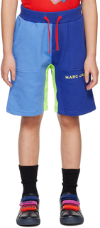 Детские синие шорты с четырьмя карманами Marc Jacobs