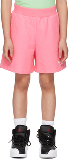 Детские шорты с розовым сердечком и логотипом GCDS Kids
